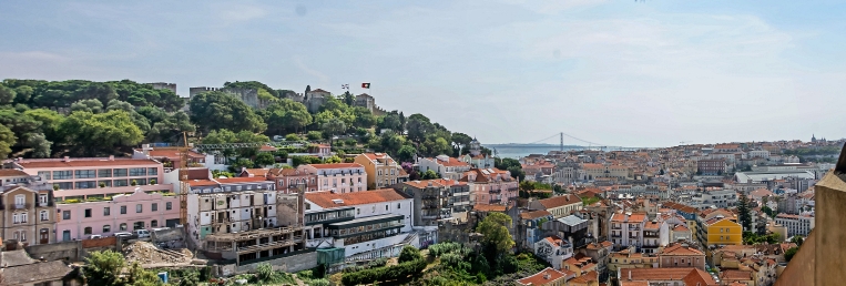 Panorama mit Blick über Lissabon